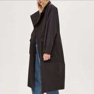 HIGH COLLAR MAXI TRENCH